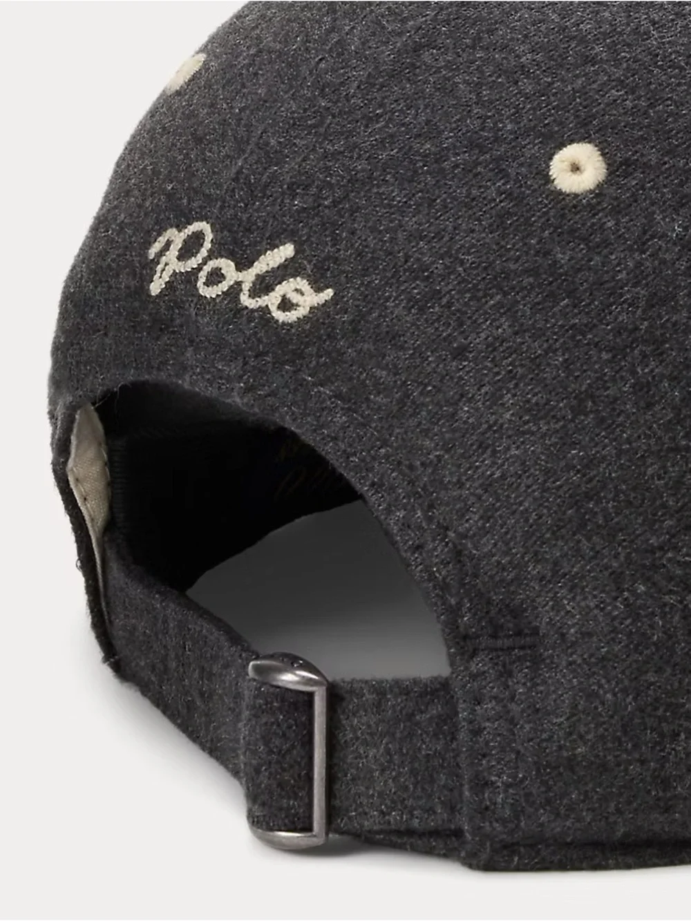 Polo Ralph Lauren Brushed Chamois Ball Cap Medium Grey Heather 